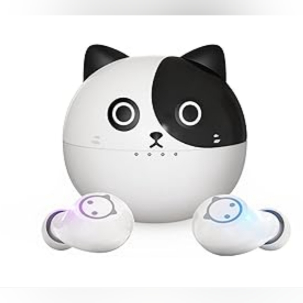 XZC Wireless Earbuds Noise Reduce Halloween Cute Little Devil Earphones for Kid